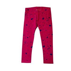 Fendi Girls Magenta Splatter Leggings Size 4